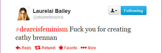 FireShot Screen Capture #054 - 'Twitter _ stuxnetsource_ #dearcisfeminism Fuck you for ___' - twitter_com_stuxnetsource_status_400005854352515072